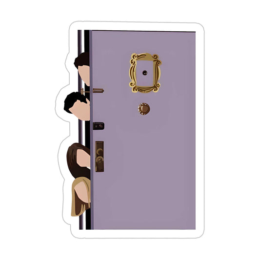 Who's at the door Sticker