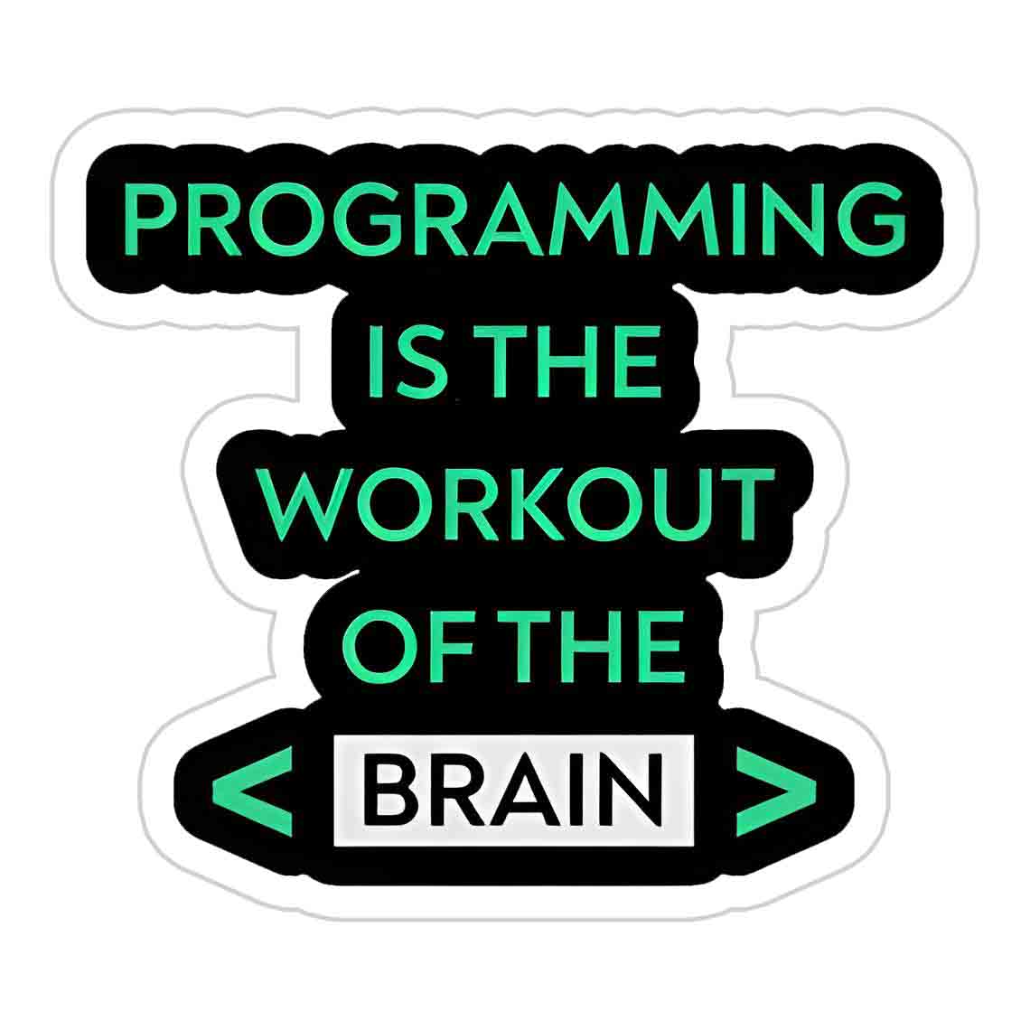Workout of Brain Sticker
