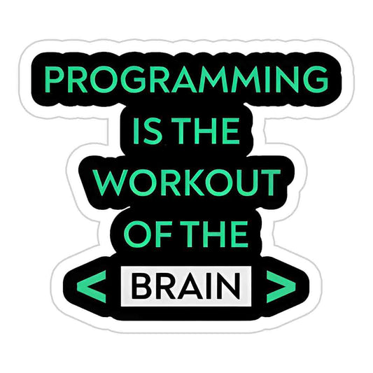 Workout of Brain Sticker
