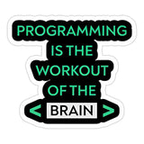Workout of Brain Sticker