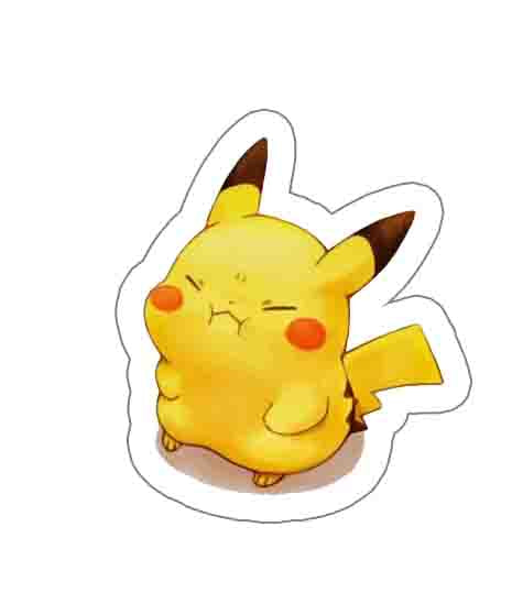 Angry Picachu Sticker