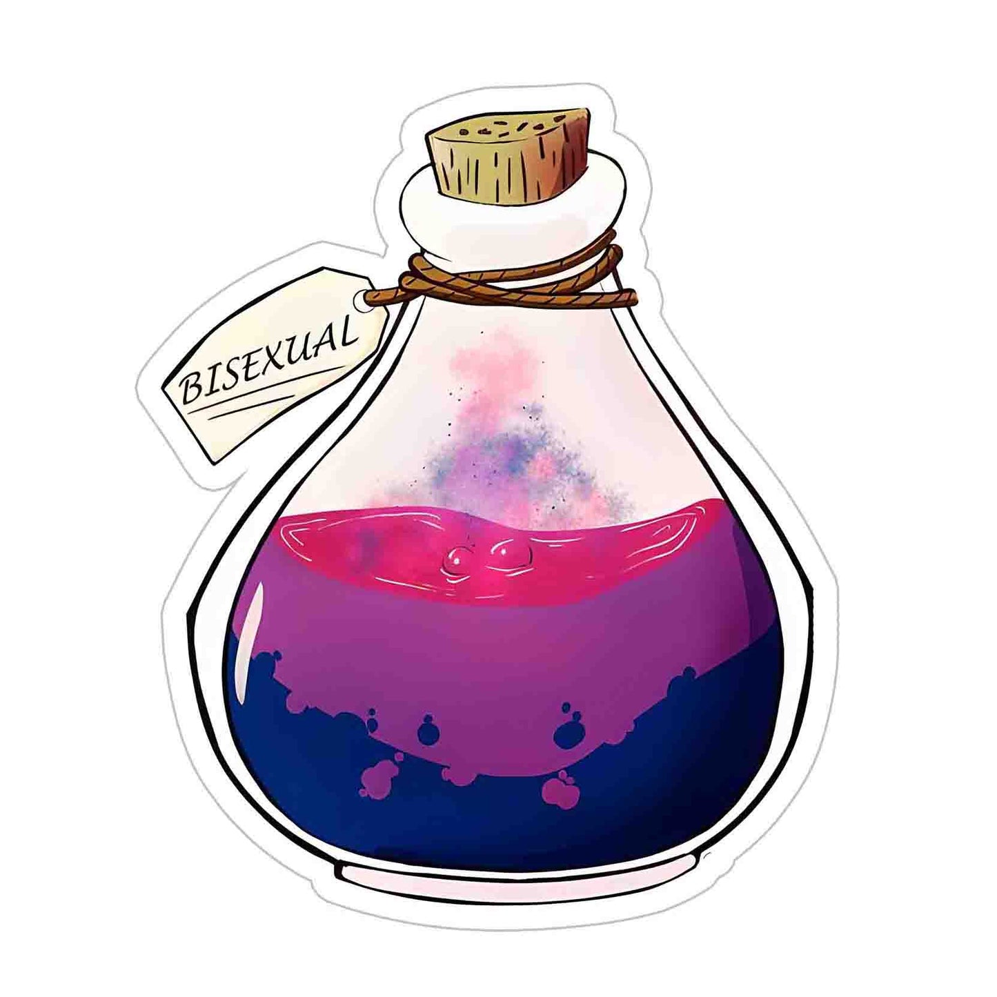 Bisexual Colorful Spray Sticker