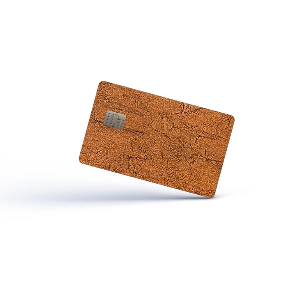 Genuine Brown Leather Card