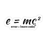 error=more code