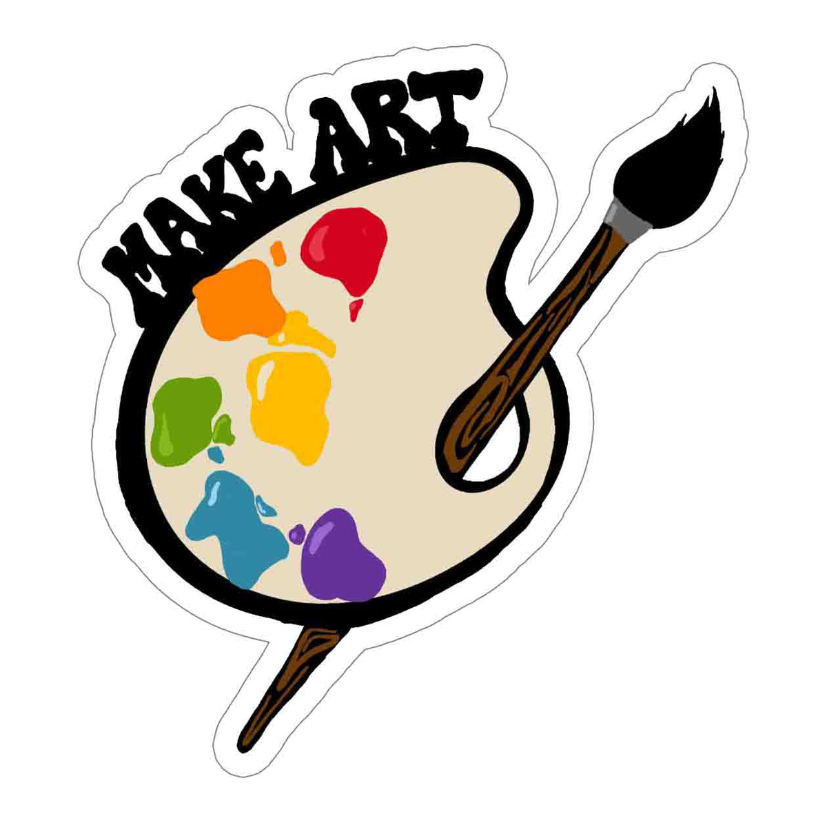 Make Art Paint Sticker
