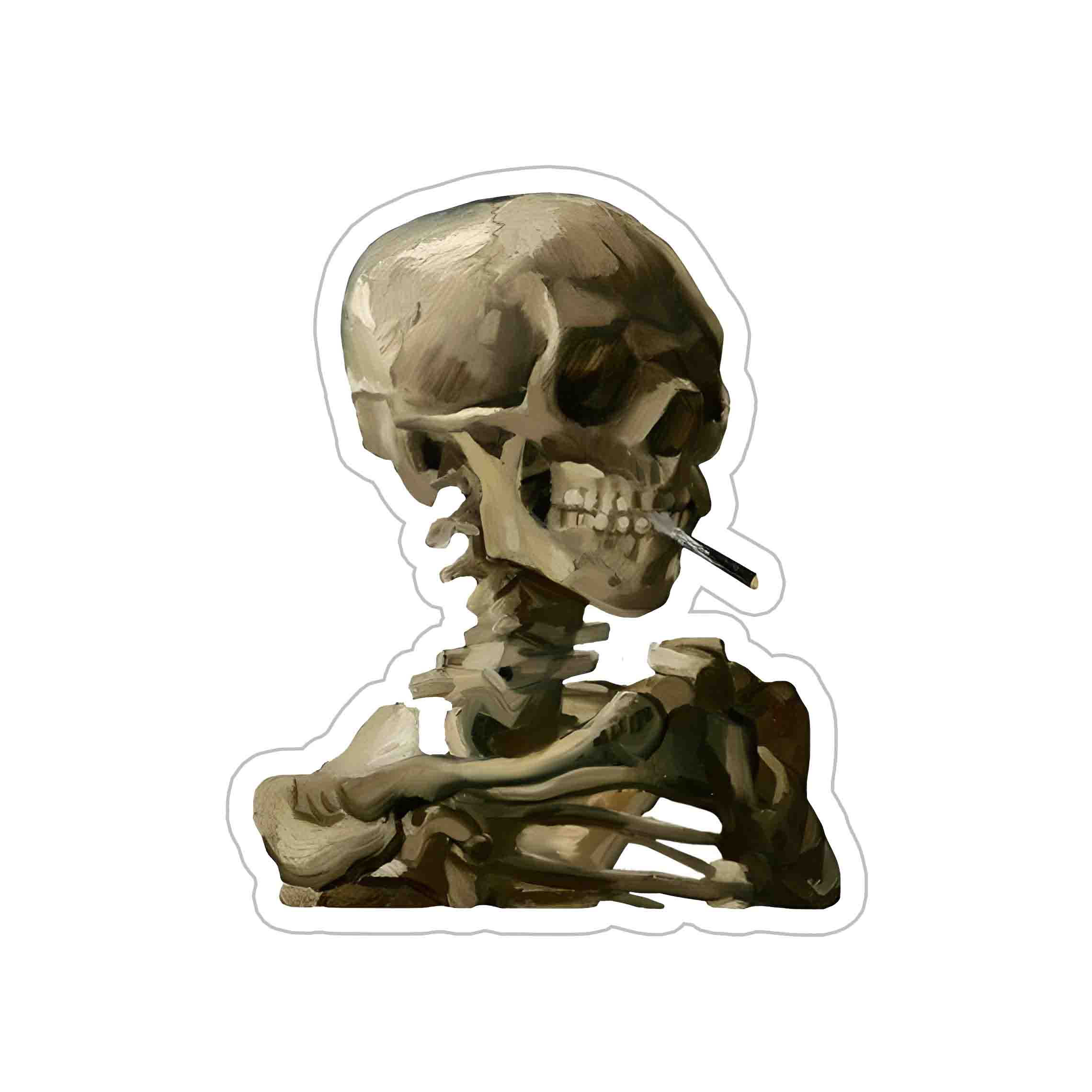 Smoky Skeleton Sticker