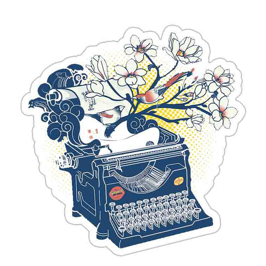 Typewriter Sticker